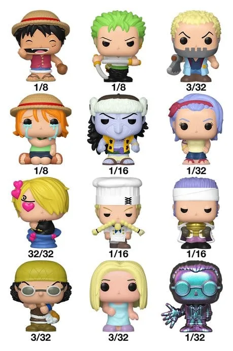 One Piece Vinyl Figure Display – 32 Bitty POP! 2.5 cm 2