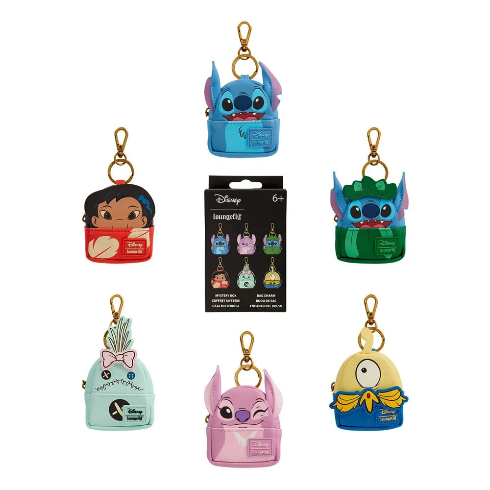 Lilo & Stitch Bag Charms – Loungefly Mystery Display of 15