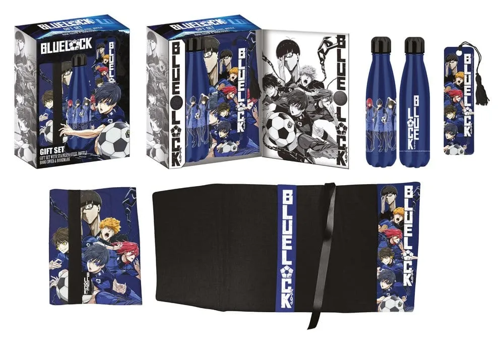 Blue Lock Gift Set – Blue Steel Bottle and Accessories 500 ml