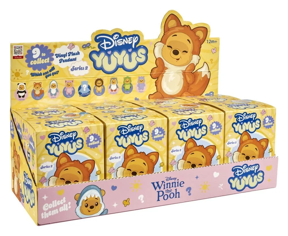 Winnie the Pooh Plush Keyrings – YuYus Wave 2 Display of 8 13 cm