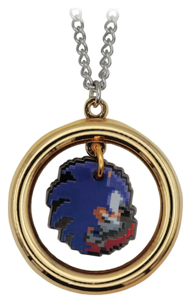 Sonic the Hedgehog Necklace – Numbered Ring Pendant 30 mm