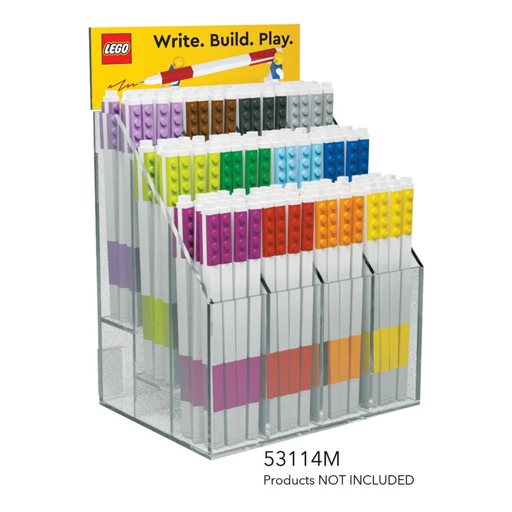 LEGO Gel Pen Display – Acrylic Counter Stand with 144 Pens