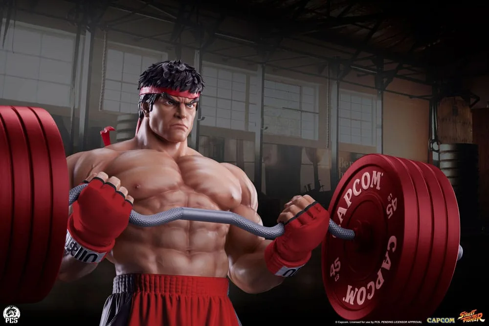 Street Fighter Statue – Ryu Powerlifting 1/4 Scale 53 cm 4