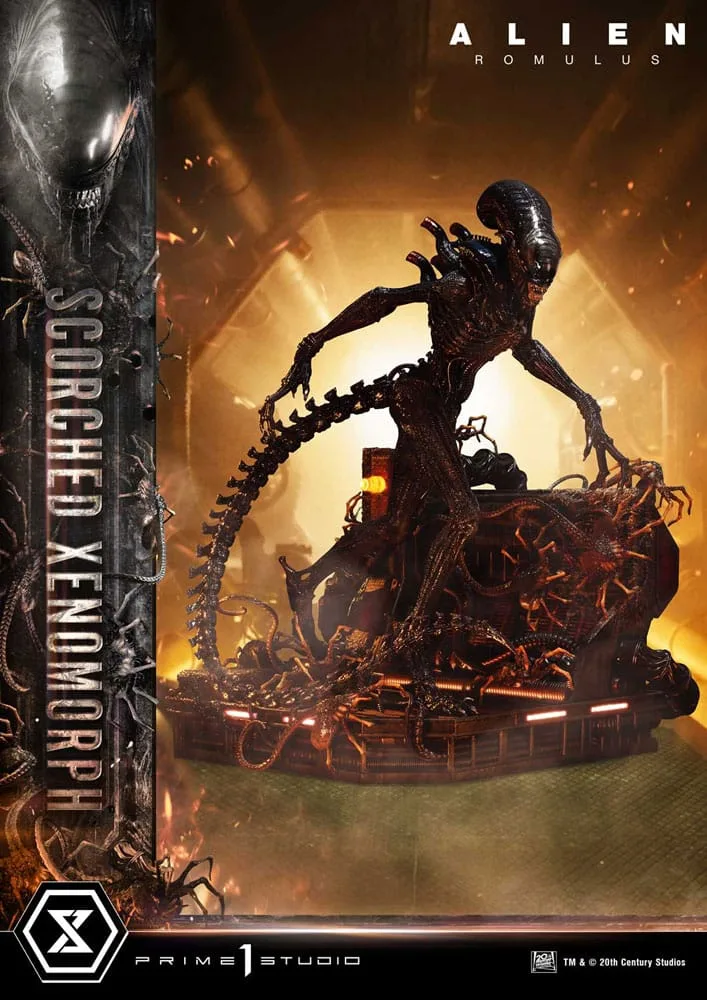 Alien Romulus Statue – Scorched Xenomorph 98 cm 1