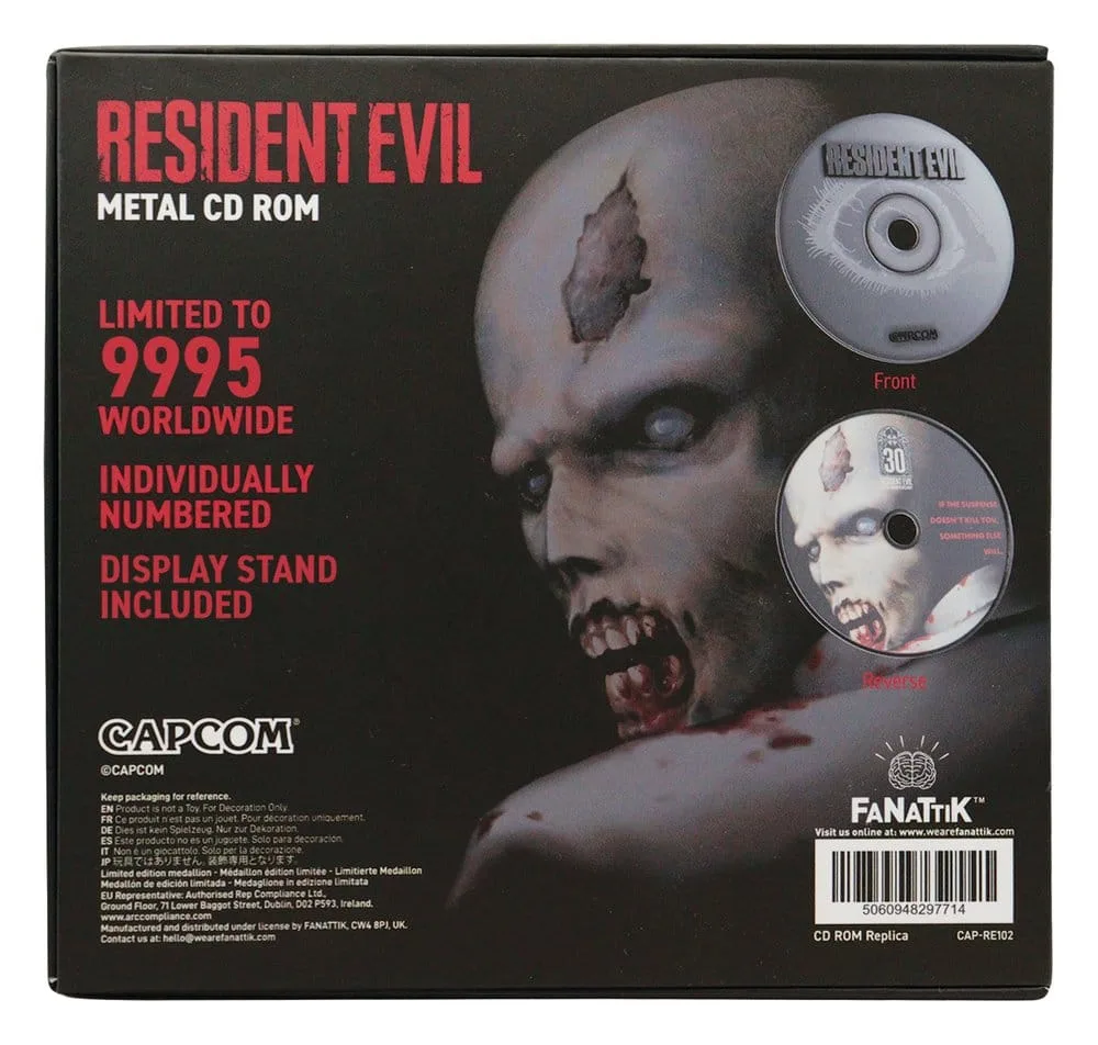 Resident Evil CD-ROM Replica – 30th Anniversary Edition 11 cm 7
