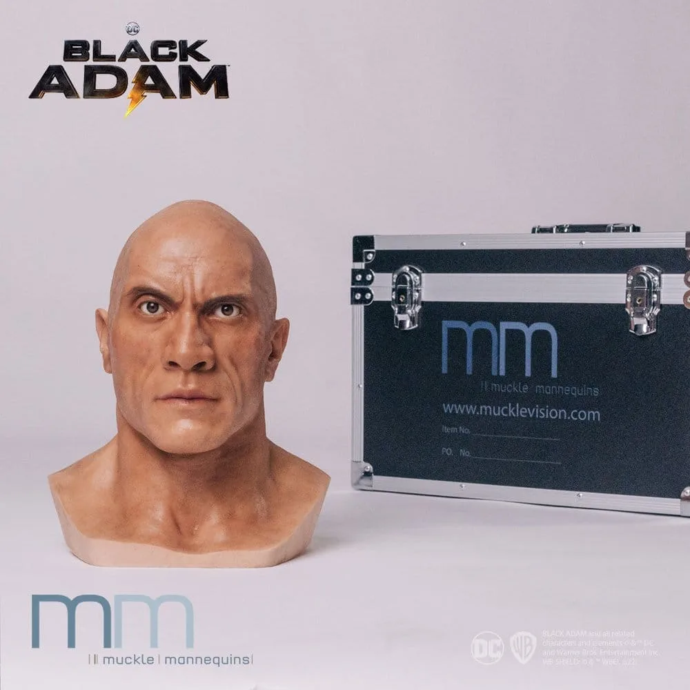 Black Adam Bust – Life-Size Silicone Head 2