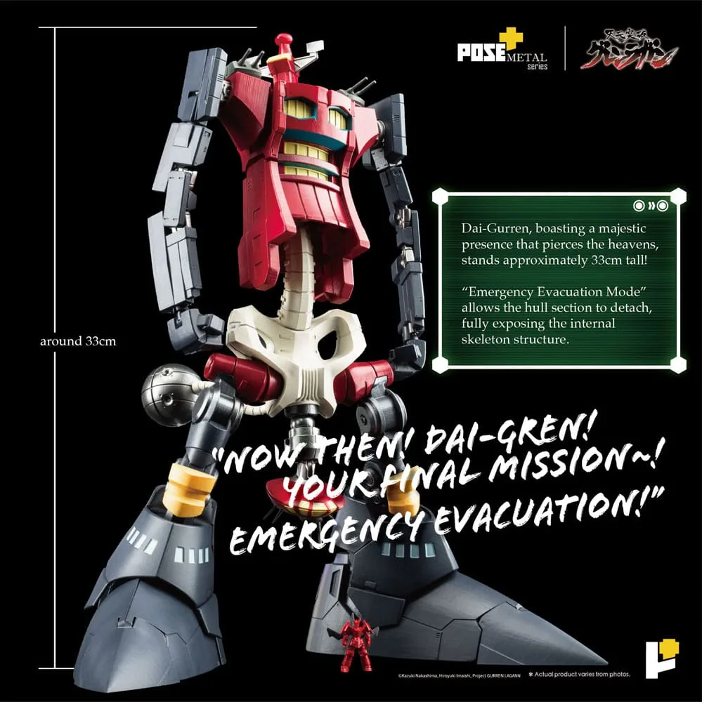 Tengen Toppa Gurren Lagann Figure – POSE+METAL Dai-Gurren 33 cm 8