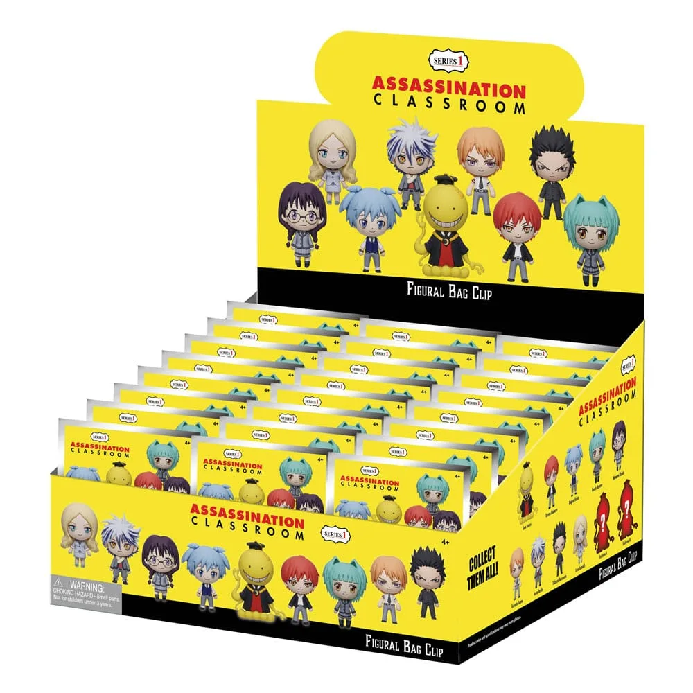 Assassination Classroom Bag Clips – Series 1 Display of 24