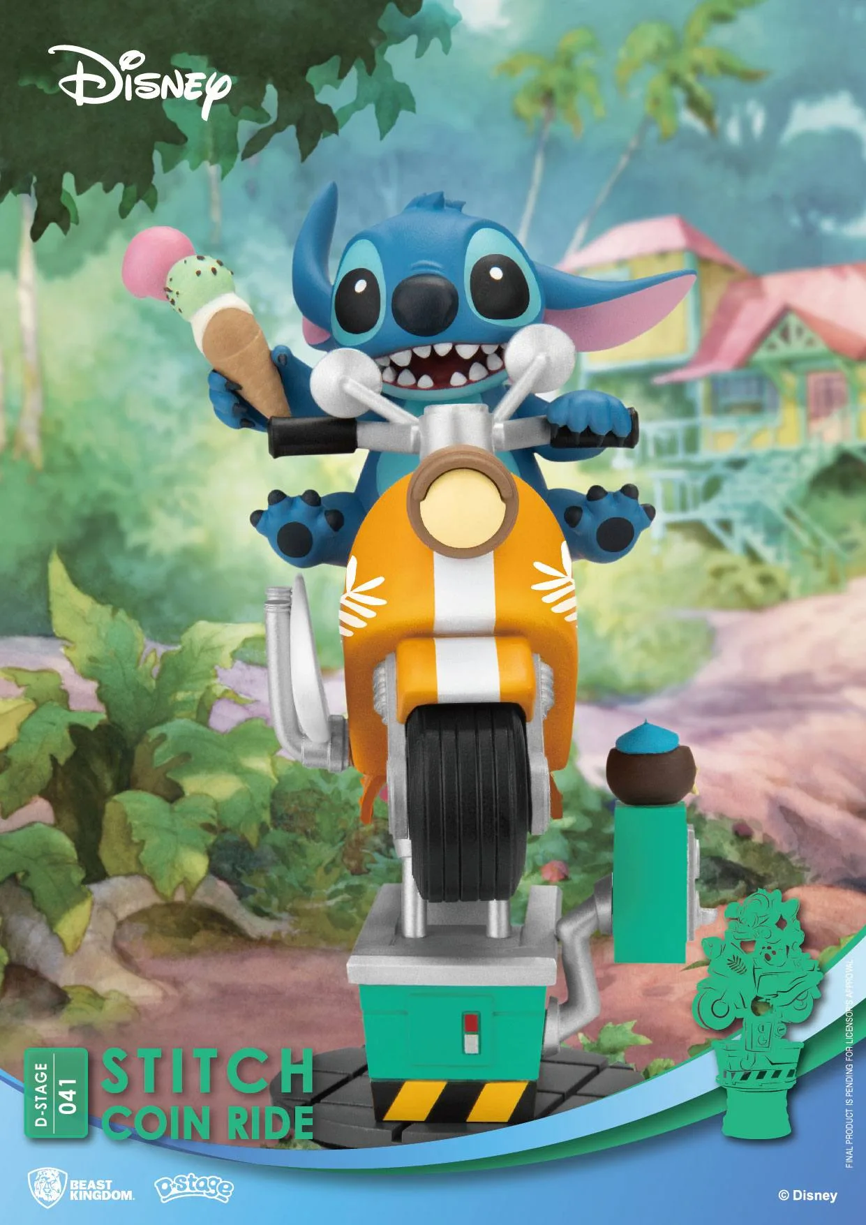 Disney diorama – Stitch Coin Ride D-Stage 16 cm 5