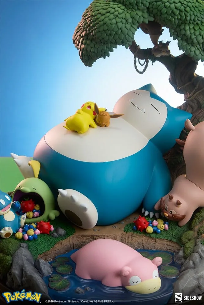 Pokémon Diorama – Snorlax Picnic Scene 33 cm 6