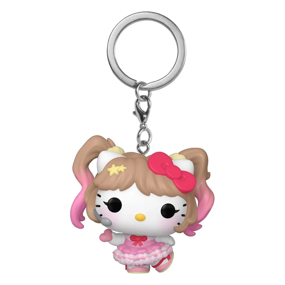 Hello Kitty POP Keychains – K-Pop Outfit Display of 12 4 cm