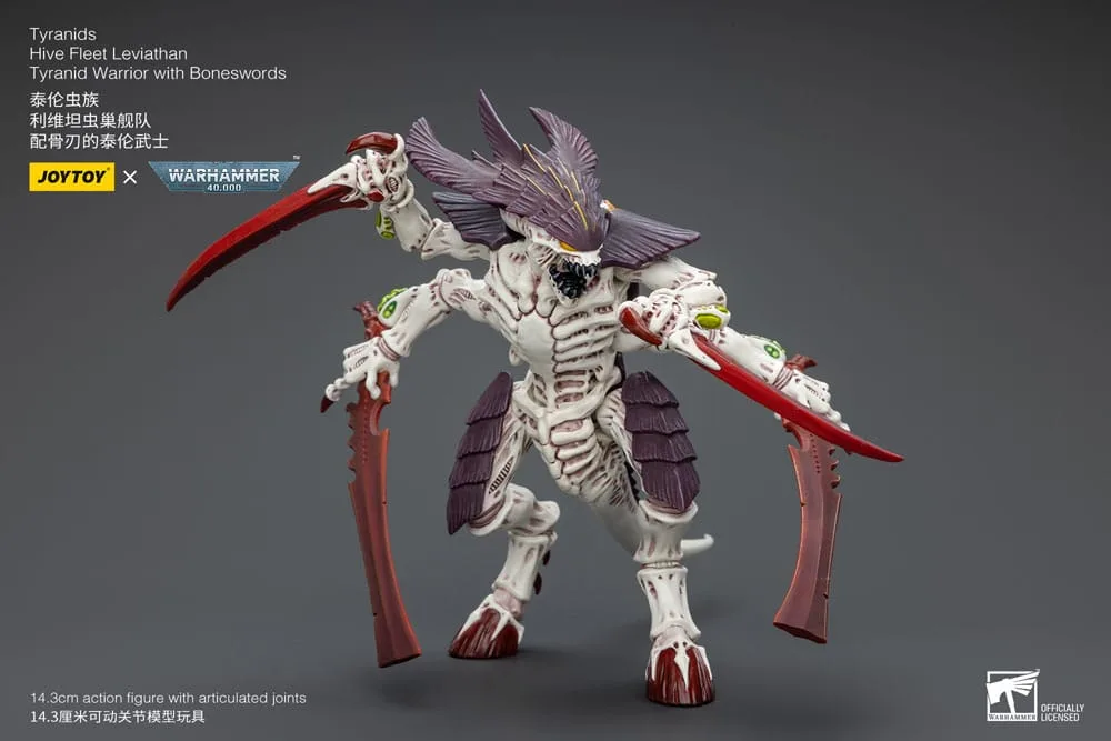 Warhammer 40k Action Figure – Tyranid Warrior with Boneswords 12 cm 13