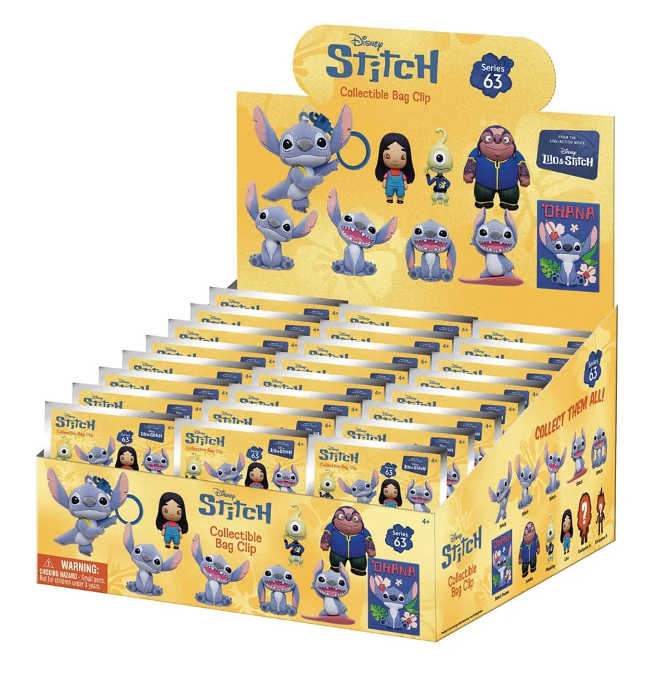 Lilo & Stitch Bag Clips – Series 63 Display of 24 3