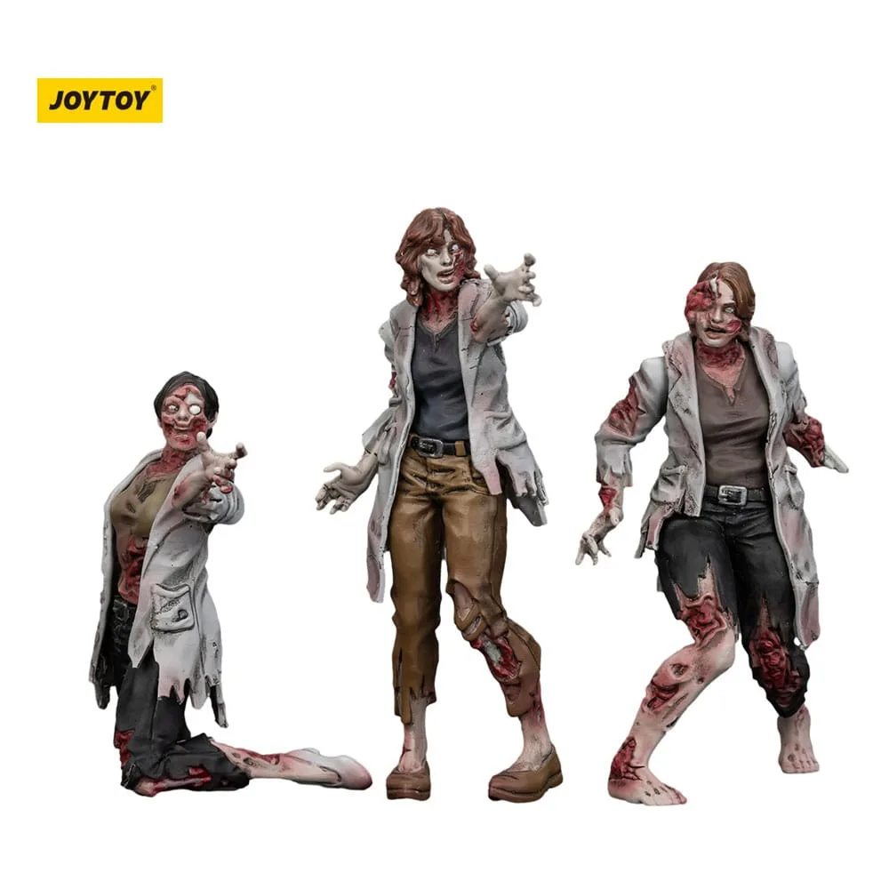 Zombie Dark Source Action Figures – Female Scientists 3-Pack 8 cm
