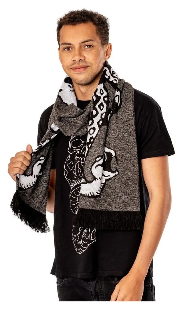 Harry Potter Scarf – Dark Arts Spell Long Grey
