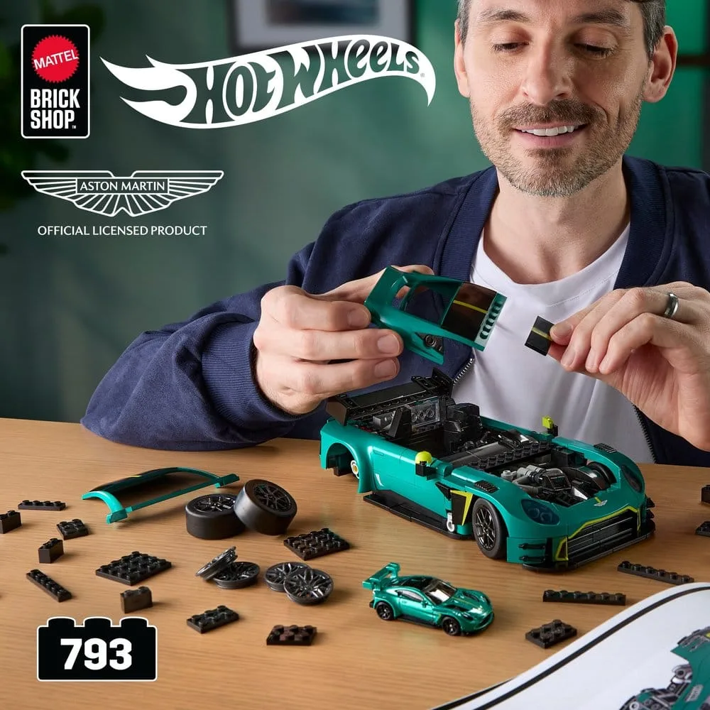 Hot Wheels Building Set – 2024 Aston Martin Vantage GT3 1/16 2