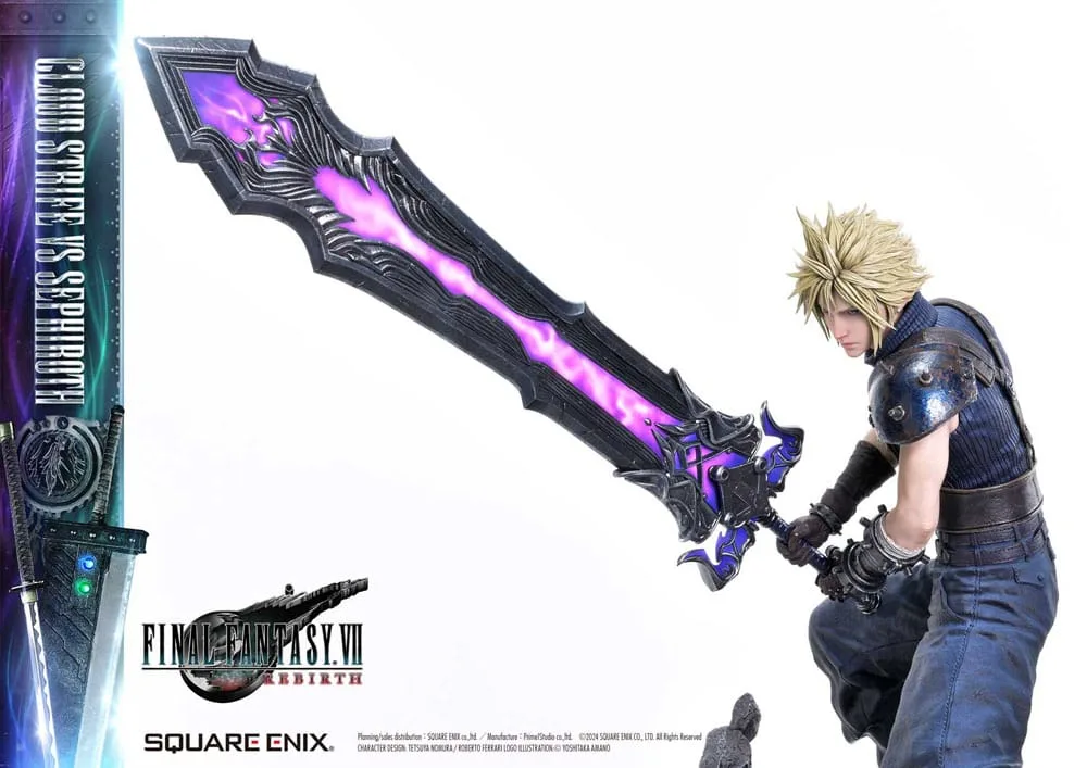 Final Fantasy VII Rebirth Statue Pair – Cloud vs Sephiroth 69 cm 7