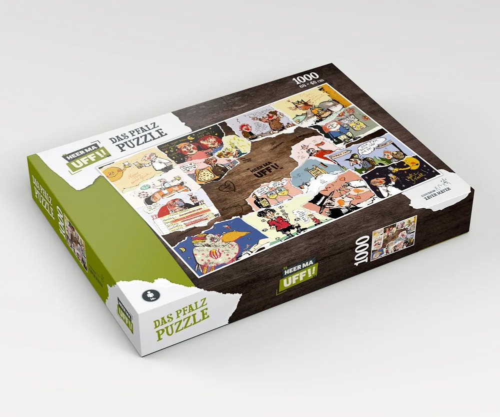 Heer Ma Uff Jigsaw Puzzle – Das Pfalzpuzzle 1000 Pieces 68 x 48 cm