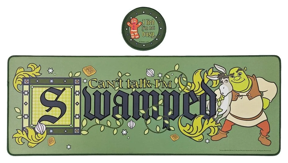 Shrek Desk Pad & Coaster Set – Character Trio 80 x 30 cm 1