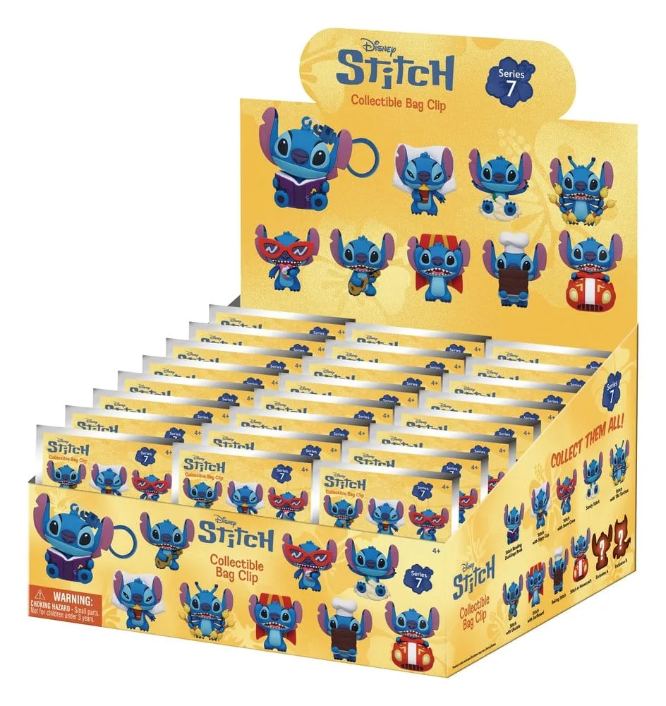 Lilo & Stitch Bag Clips – Series 7 Display of 24 1