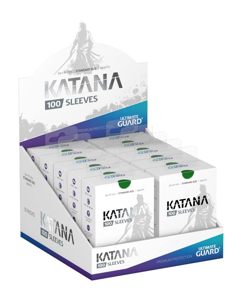 Ultimate Guard Card Sleeves – Green Katana 100-Pack 66 x 91 mm 5
