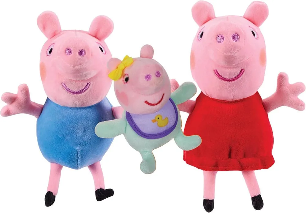Peppa Pig knuffelset – Peppa, George en Evie 3 stuks 5