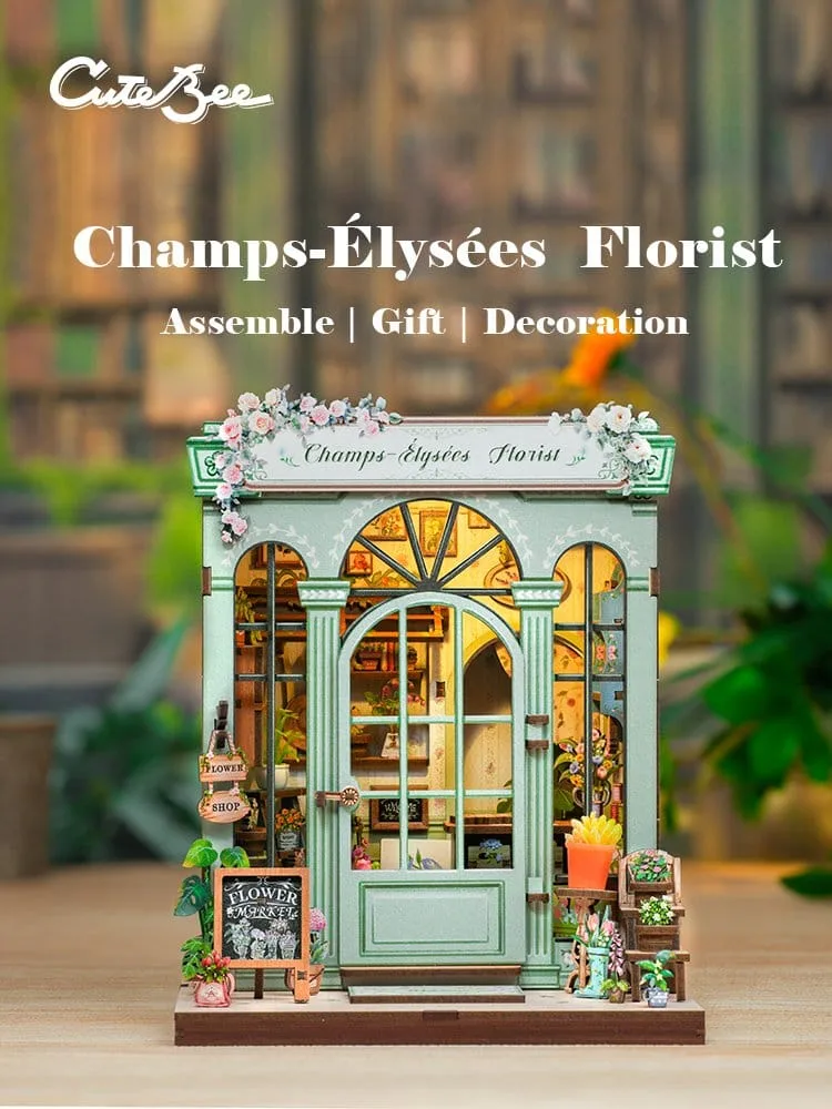 Miniature House Model Kit – Champs-Élysées Florist 18 x 16 cm 3