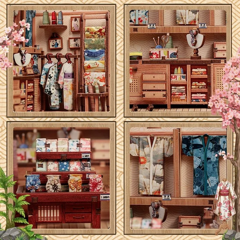 Miniatuur Bouwpakket – Sakura O Kimono Shop 19 x 14 cm 4