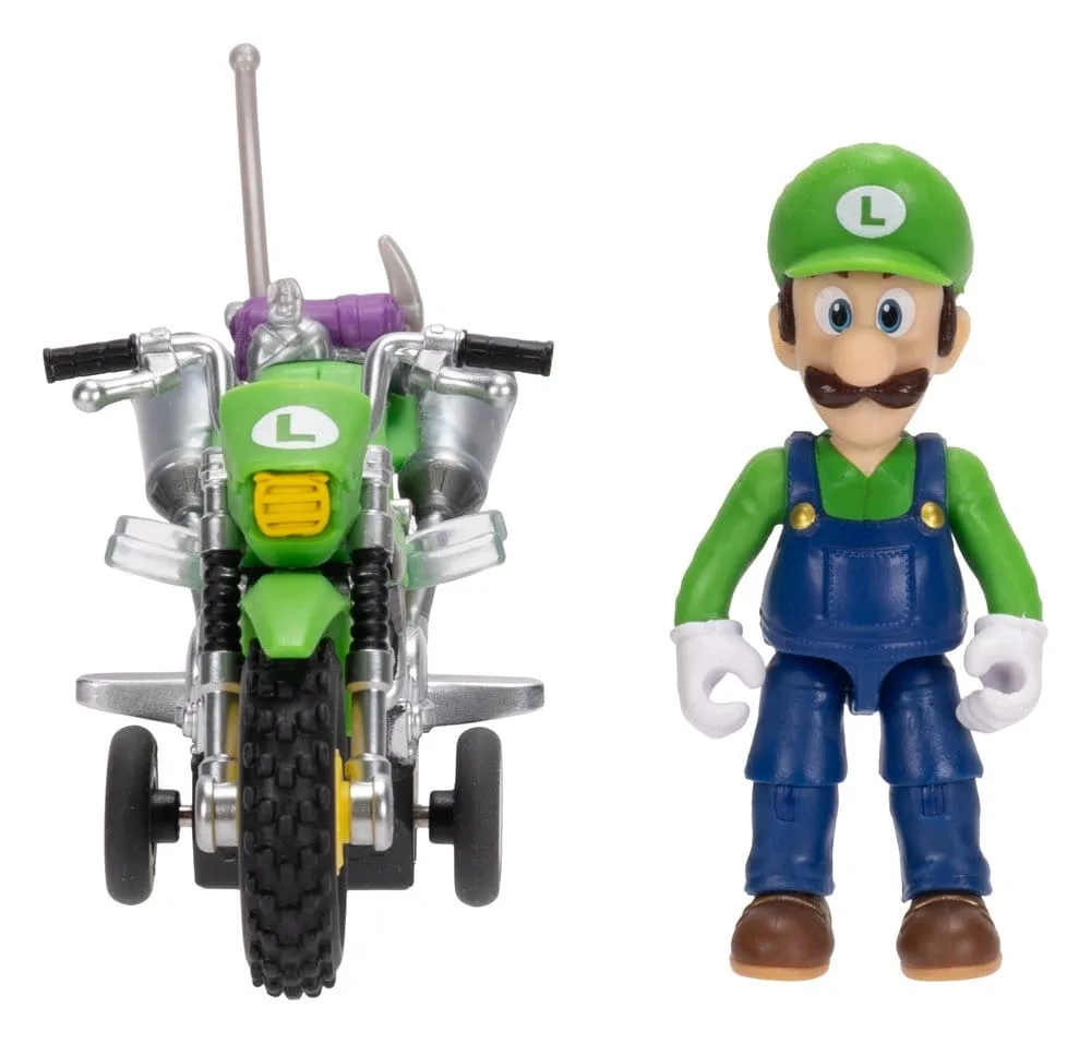 Super Mario Galaxy Movie Action Figure – Luigi with Motorcycle 6 cm 6
