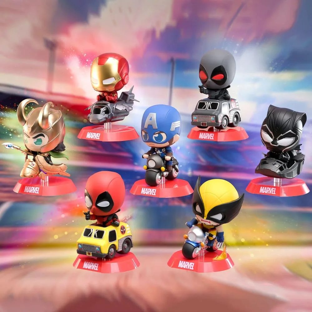 Marvel Mini Figures – Cosbi Rider Blind Box Display of 6 9 cm 2