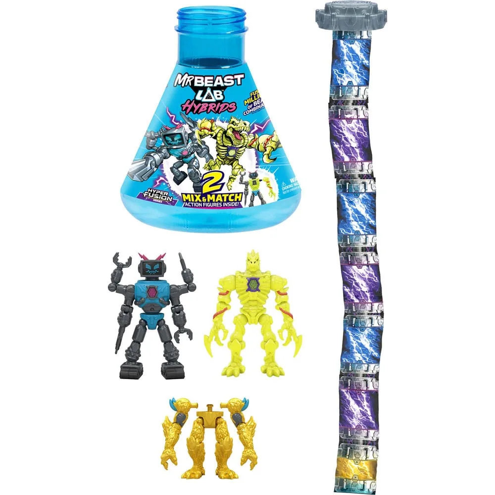 MrBeast Lab Hybrids Mini Figures – Lab-Bot vs Gid Skeleton 11 cm 4