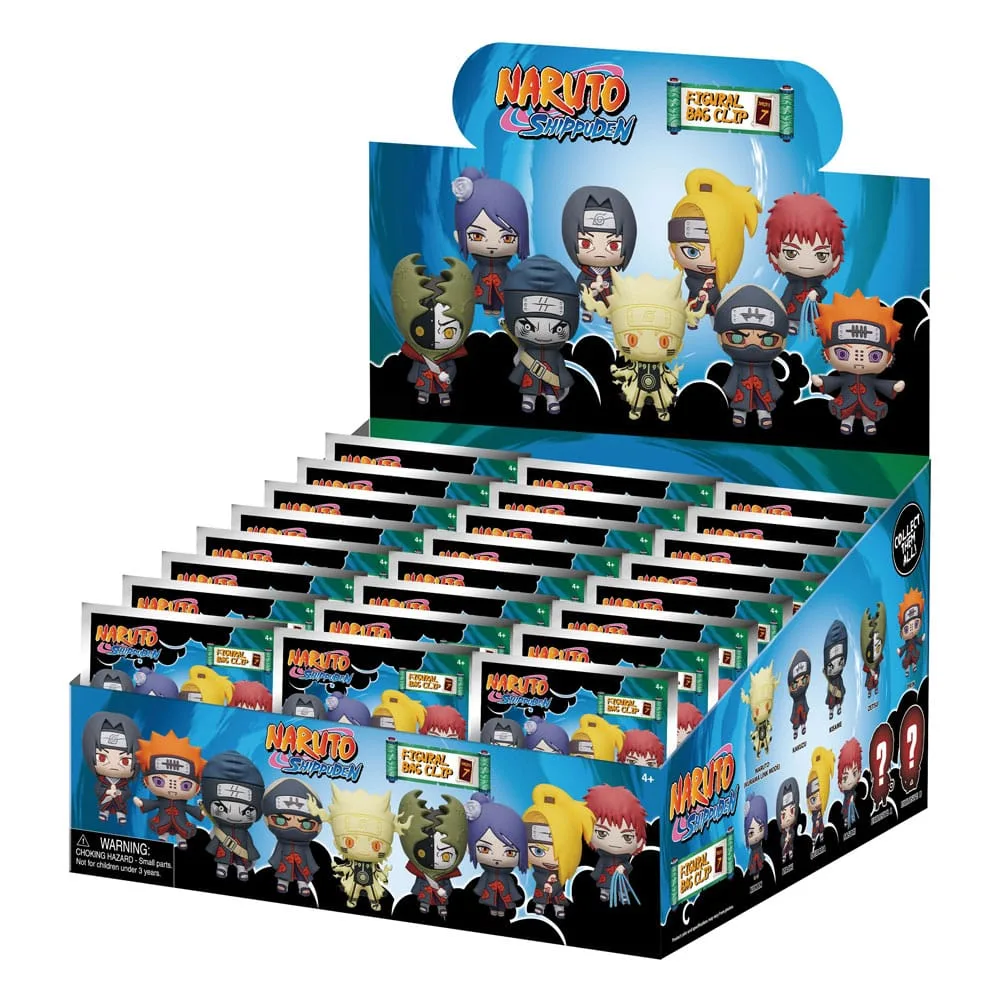 Naruto Foam Bag Clips – Series 7 Blind Bag Display 24 Pack