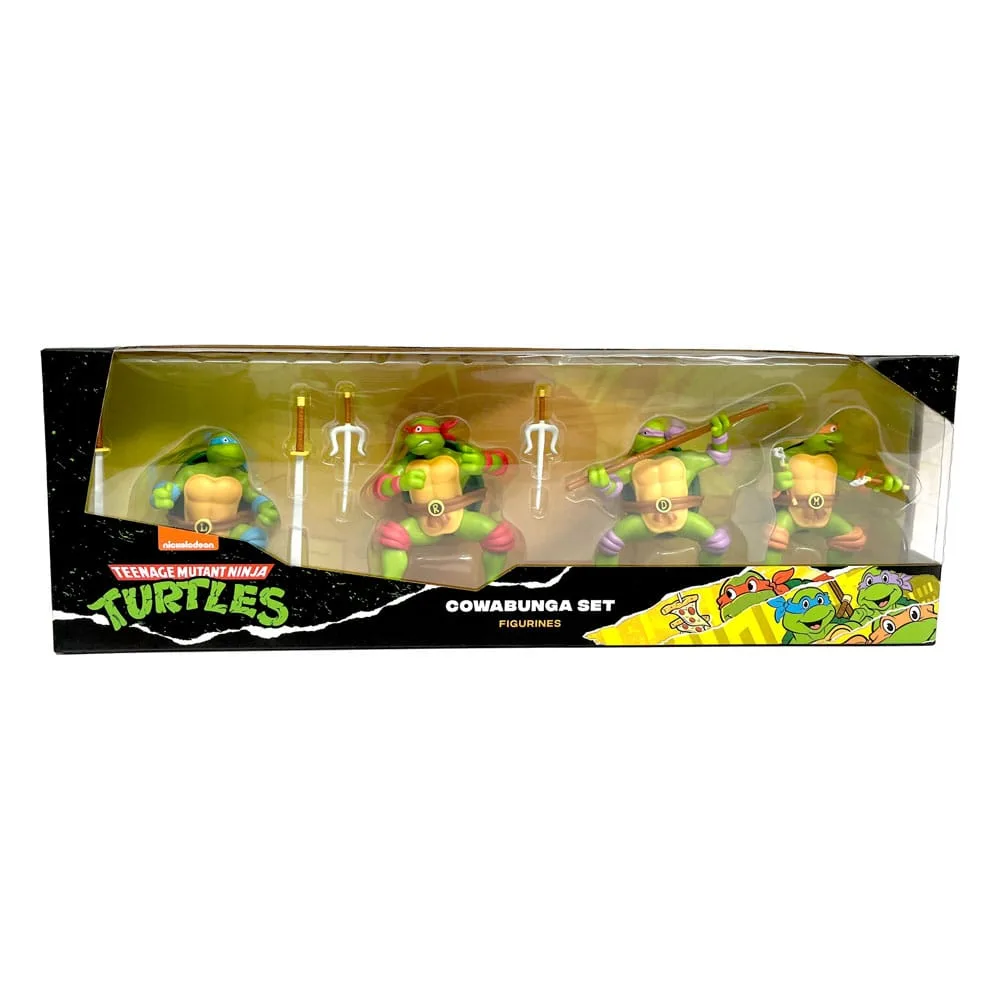 Teenage Mutant Ninja Turtles Mini Figures – Retro Gift Set of 4 9 cm