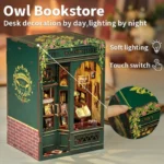 CuteBee book nook bouwpakket – Owl Bookstore 17 x 12 cm 4