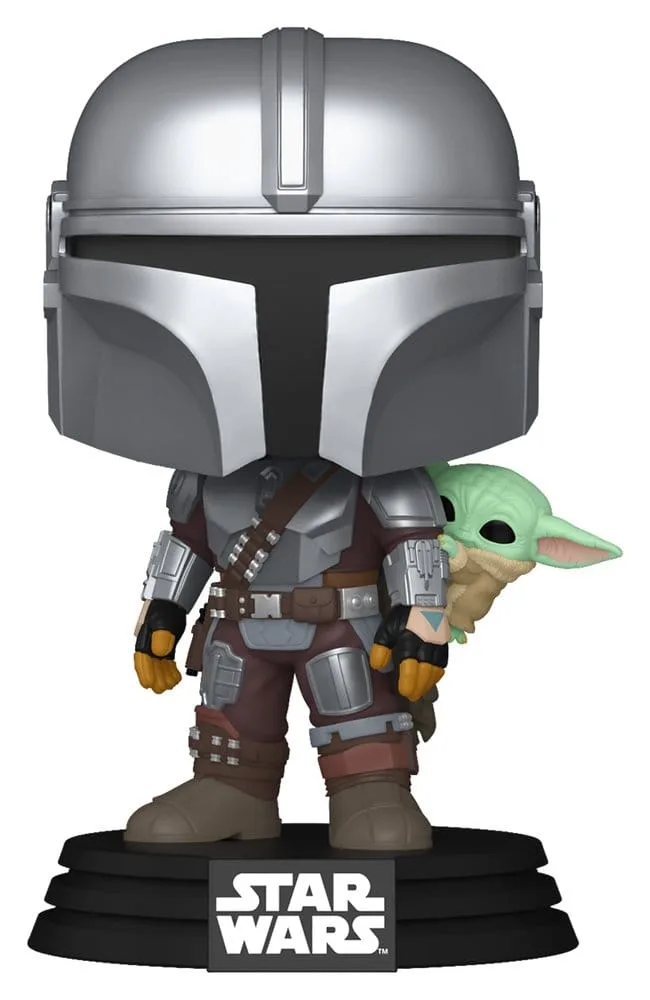 Star Wars POP Bobblehead – The Mandalorian with Grogu 9 cm