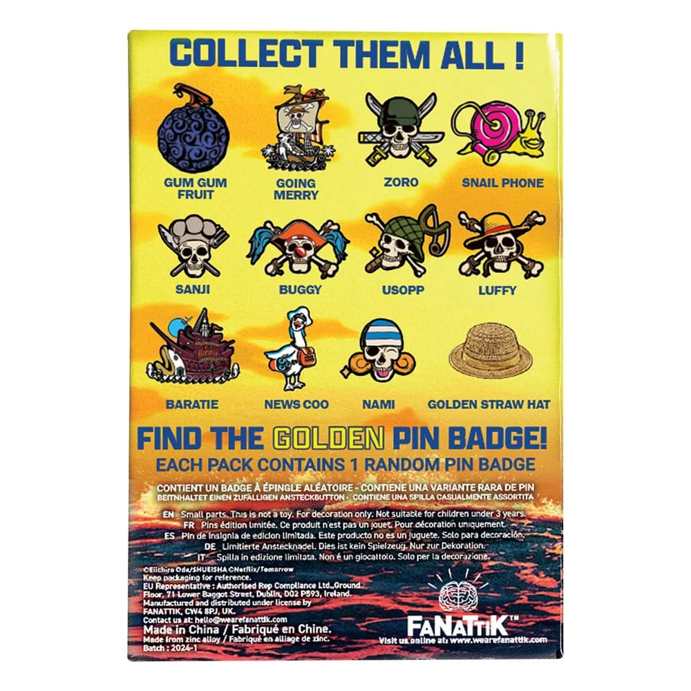 One Piece verzamelpins – Display met 12 verrassingsdoosjes 5