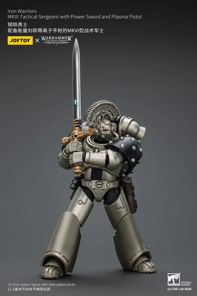 Warhammer Action Figure – Iron Warriors MKVI Tactical Sergeant 1/18 6
