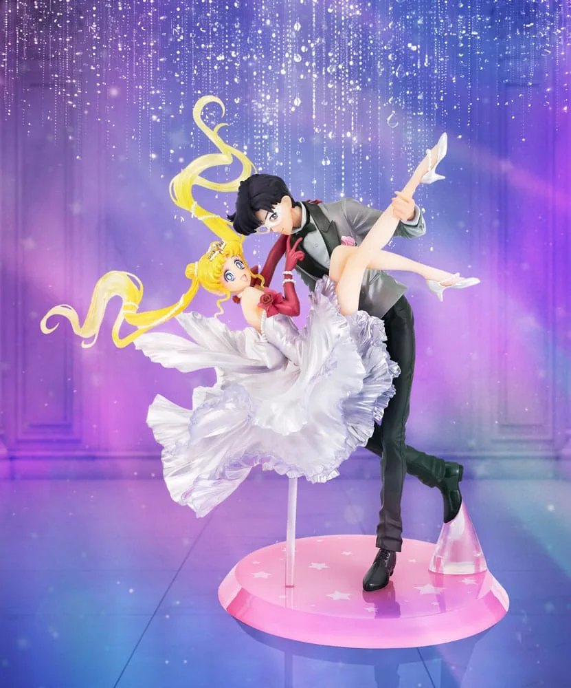 Sailor Moon Statue – Usagi and Tuxedo Mask Moonlight Glow 24 cm 8
