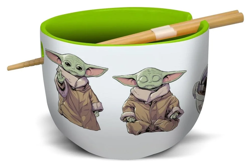 Star Wars The Mandalorian Ramen Bowl – Grogu with Chopsticks 500 ml