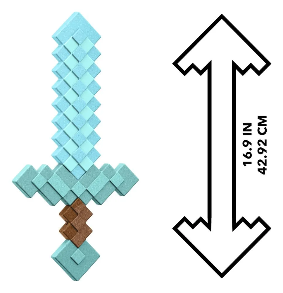 Minecraft Roleplay Replica – Diamond Sword 43 cm 3