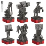 Minecraft Chess Set – Overworld Heroes vs Hostile Mobs 45 x 45 cm 2