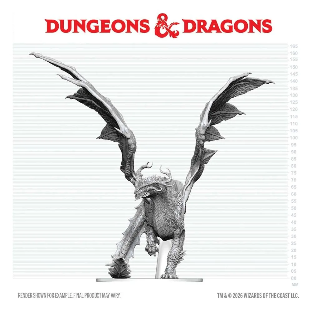 Dungeons & Dragons Miniature – Adult Spirit Dragon Unpainted 24 cm 3