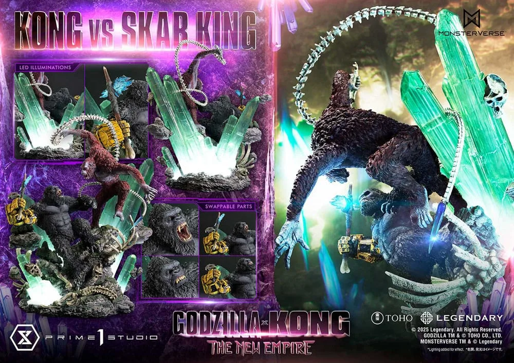 Godzilla x Kong Diorama Statue – Kong vs Skar King 104 cm 5