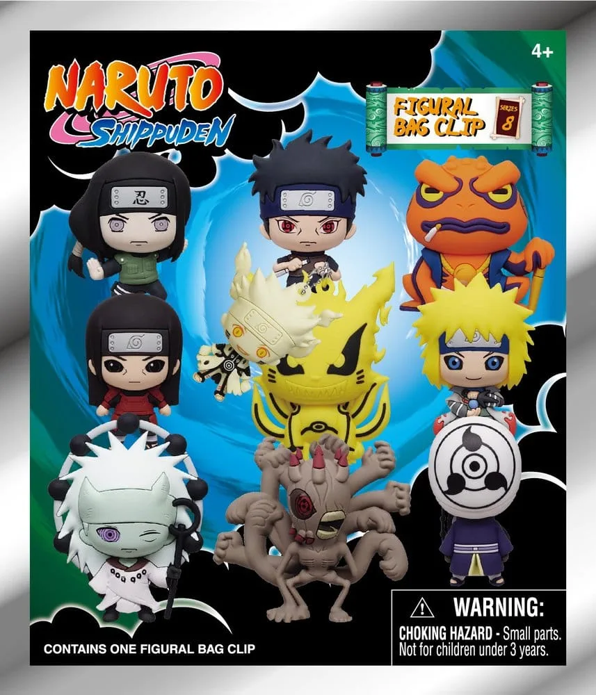 Naruto Foam Bag Clips – Series 8 Display of 24 2