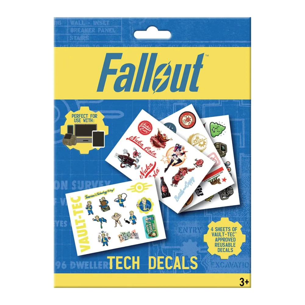 Fallout Sticker Pack – 4 Reusable Vinyl Sheets 5