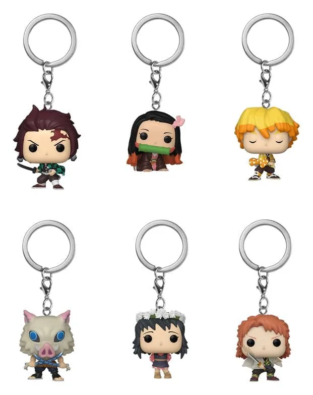 Demon Slayer Vinyl Keychains – Pop Display of 12 4 cm 2