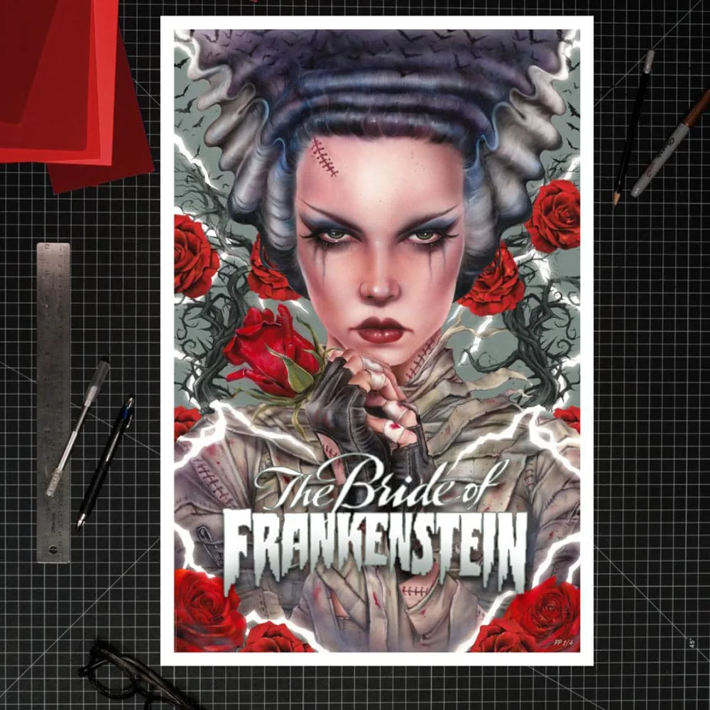 Bride of Frankenstein Art Print – Bride Afterlife 61 x 41 cm 2