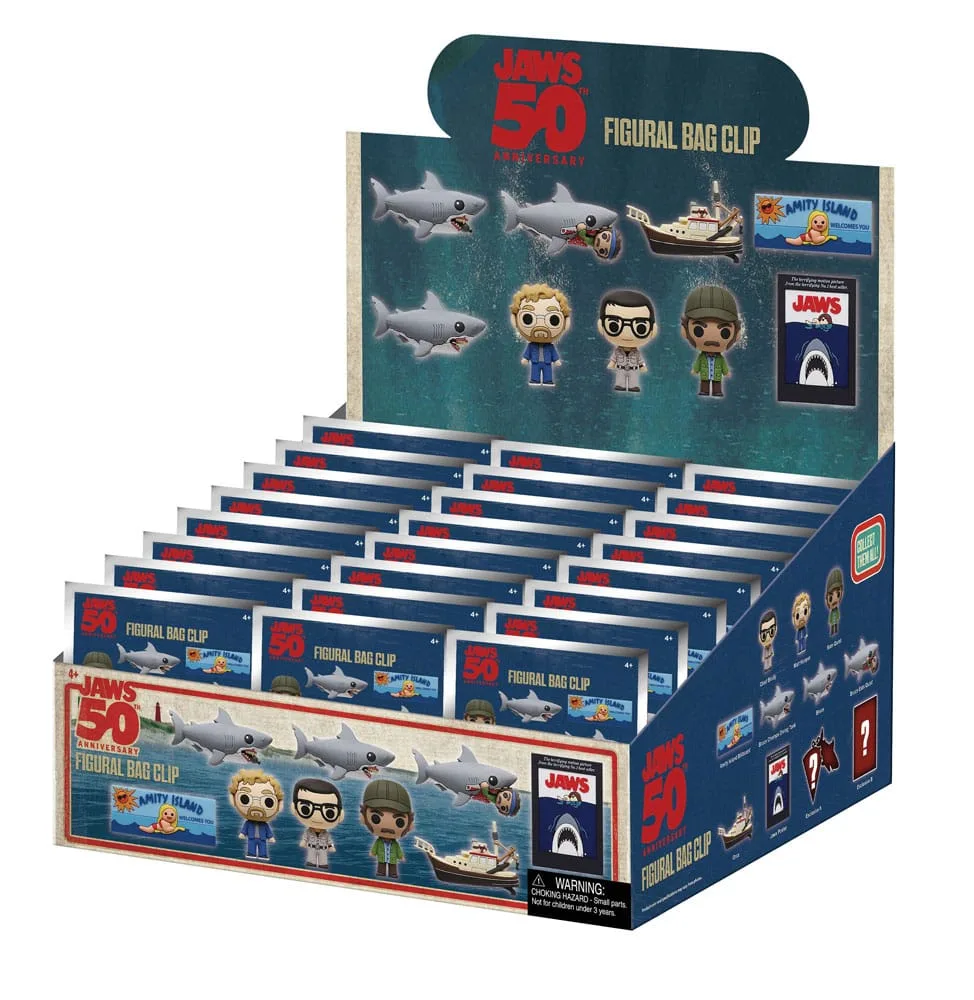 Jaws Bag Clips – 50th Anniversary Series 1 Display of 24 3