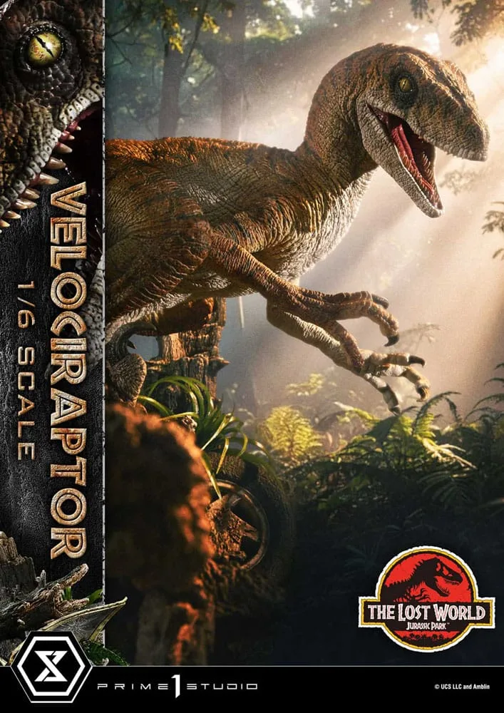 Jurassic Park II beeld – Tiger Stripe Velociraptor 1/6 41 cm 18
