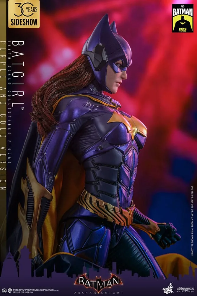 Batman Arkham Knight Action Figure – Batgirl Purple and Gold 30 cm 4